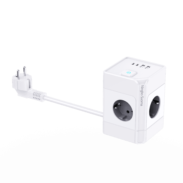 مشترك كهرباء تاور 4 مخارج مع USB&Type-C  –   موديل E40-1