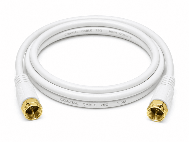 كابل دش RG6 بطرفين F نحاس – 1.8 متر
